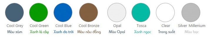 bảng mã màu sắc tôn lấy sáng polycarbonate dạng sóng tròn, sóng vuông