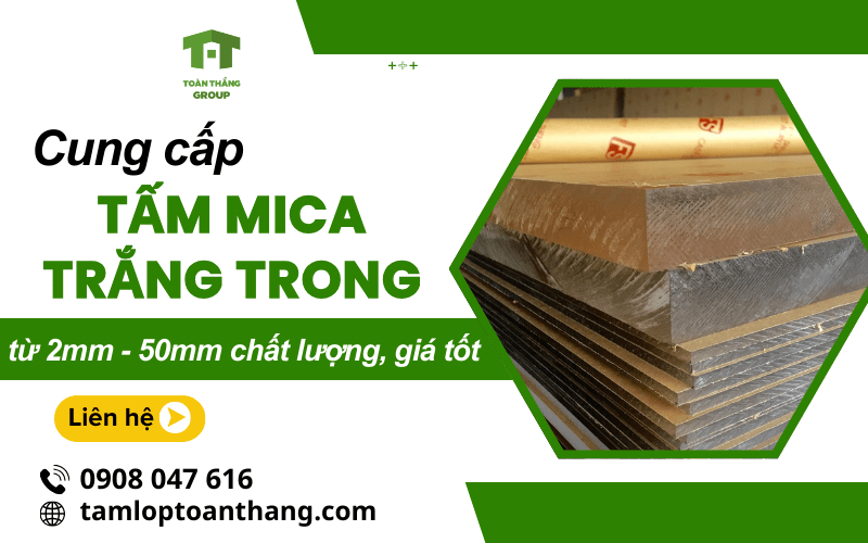 tấm mica trắng trong