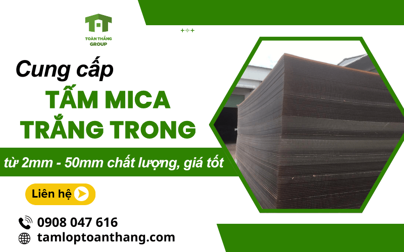 tấm mica trắng trong