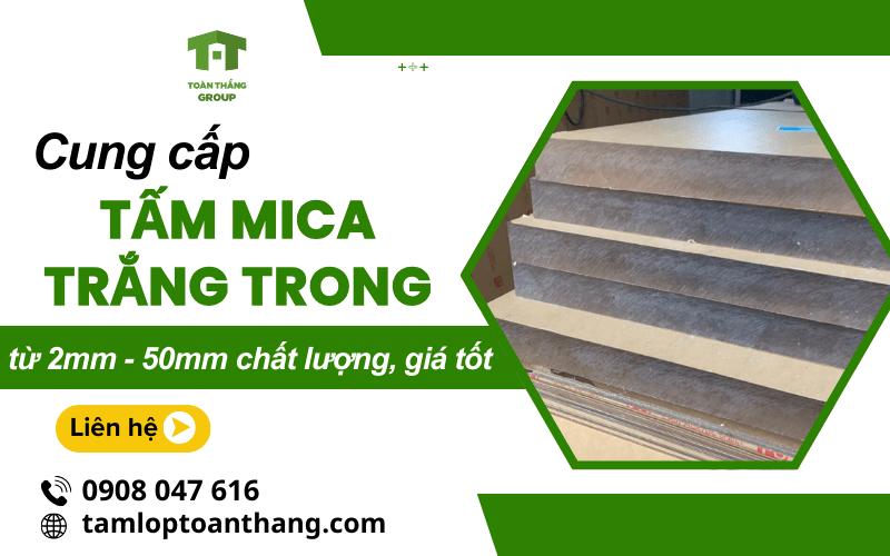 tấm mica trắng trong