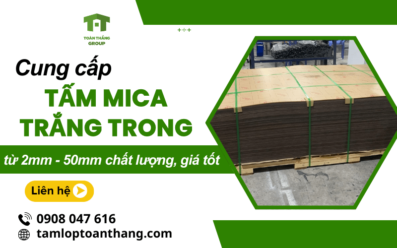 tấm mica trắng trong