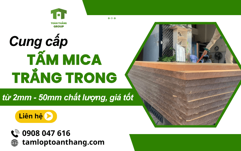 tấm mica trắng trong