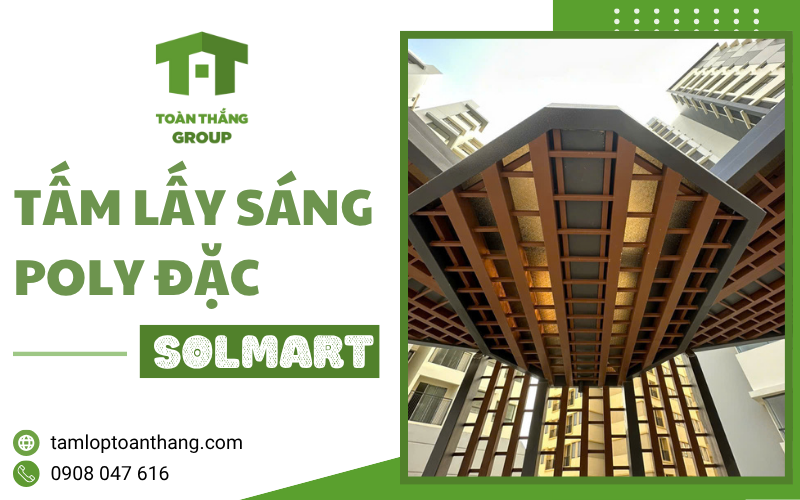 tấm lấy sáng Poly đặc Solmart