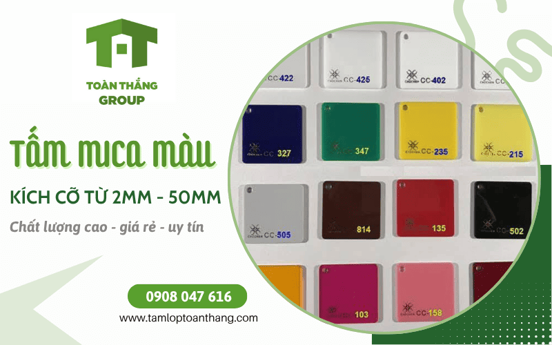 tấm mica màu