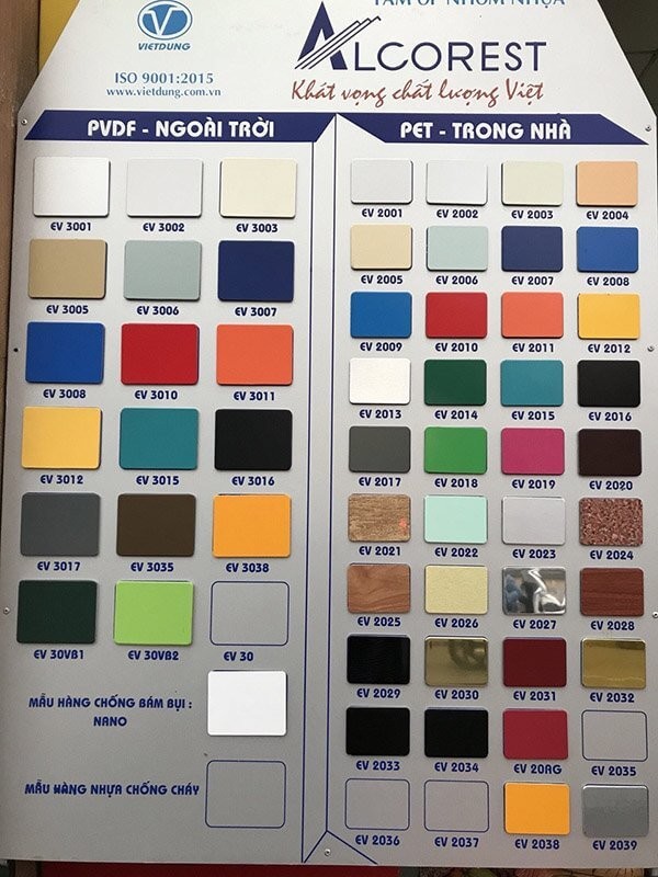 tấm ốp nhôm nhựa